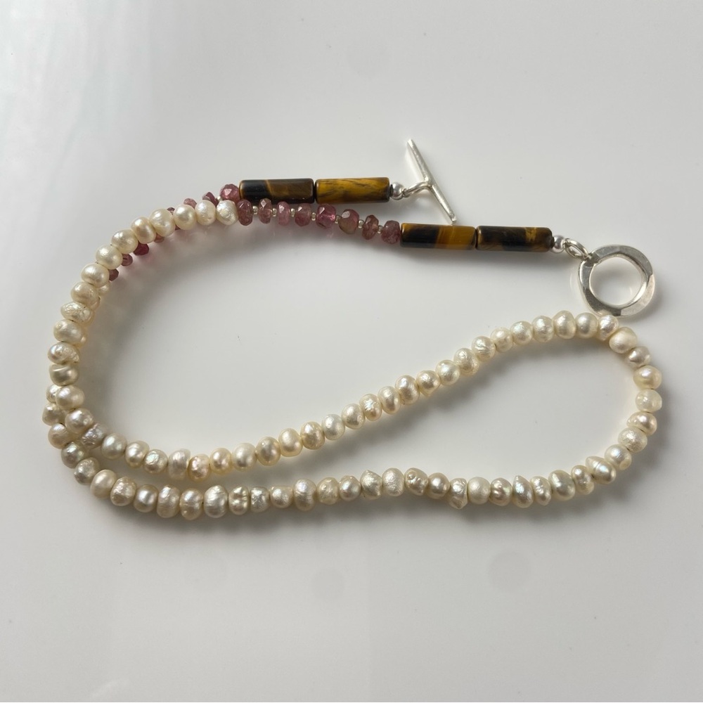 Delicate Gemstone Necklace - image 5